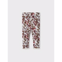 NAME IT Merinould Leggings Wang Snow White Flowers